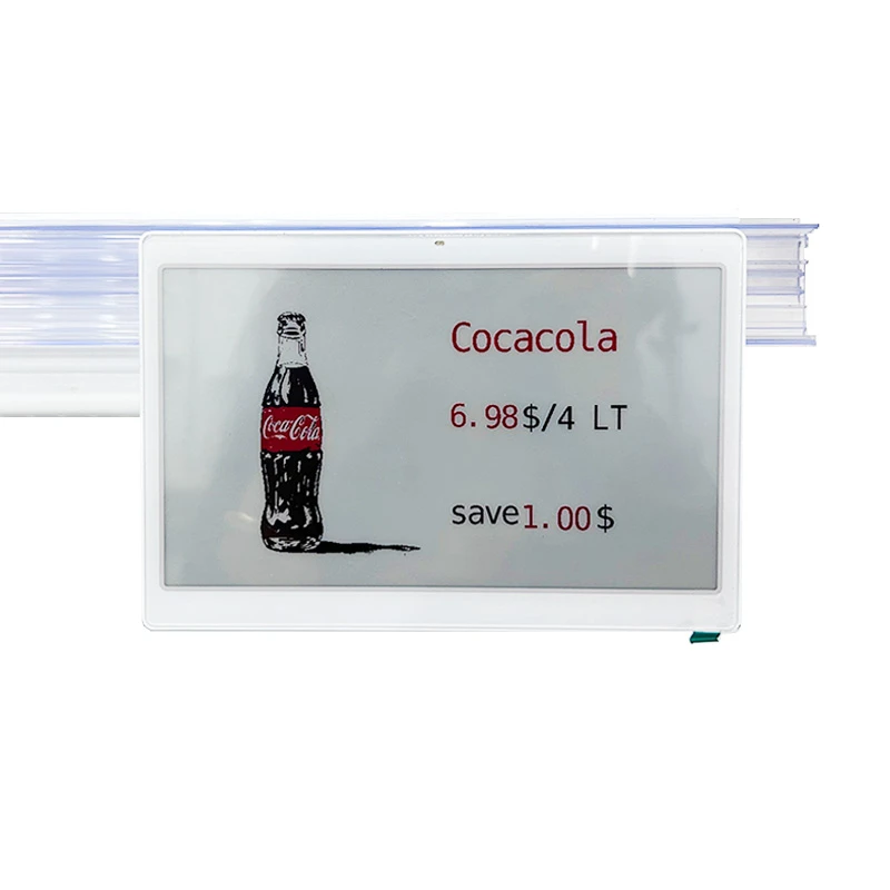7.3 Pulgada Canal de Extrusión Etiqueta de Precio Electrónico rehegua