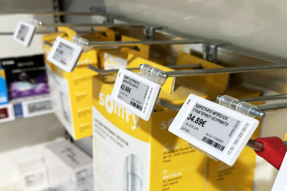 12 Etiqueta Estante Electrónica Jeporu káso ohasáva umi precio actualización